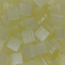 Miyuki tila 5x5mm beads - Silk pale light yellow TL-2591